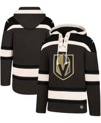 Men's Charcoal, Black Vegas Golden Knights Superior Lacer Pullover Hoodie