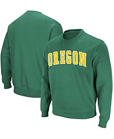 Men's Green Oregon Ducks Arch and Logo Sweatshirt