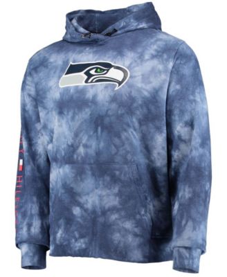 Men's College Navy Seattle Seahawks Stanley Tie-Dye Pullover Hoodie