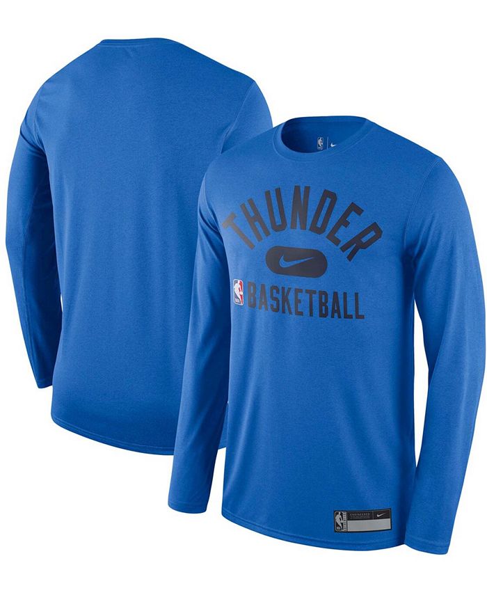 Oklahoma City Thunder Mens L NBA T-shirt Mitchell & Ness Graphic Tee Blue