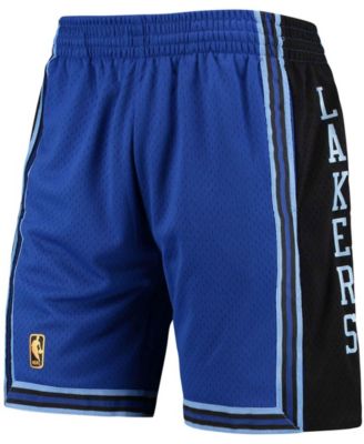 Men's Royal Los Angeles Lakers Hardwood Classics Reload Swingman Shorts