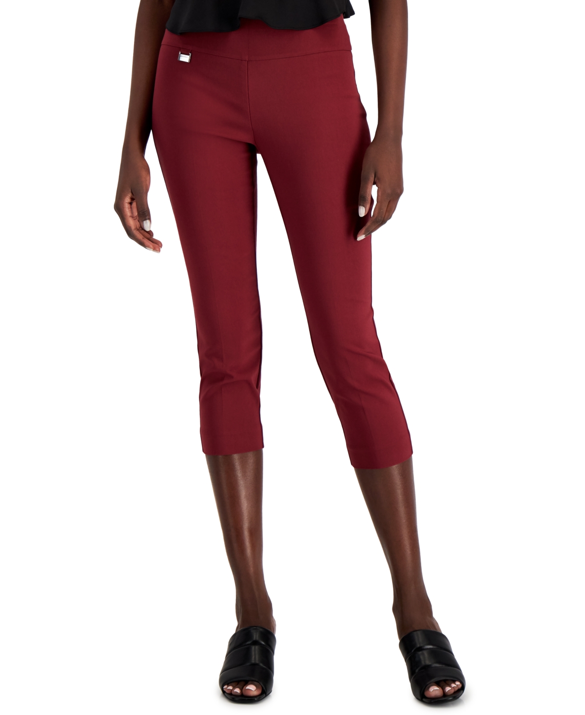 Alfani Plus Size Tummycontrol Capri Pants, Created For Macy's In