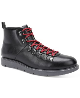 Club Room - Men's Faux-Leather Lug Boots