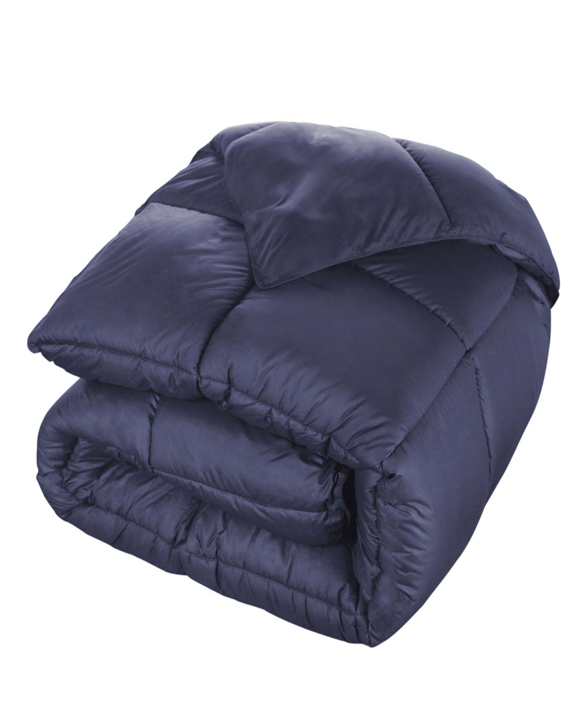 Superior Breathable All Season Down Alternative Comforter, Queen In Navy Blue