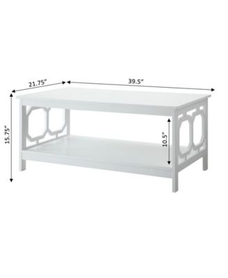 Omega Coffee Table with Shelf