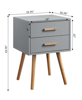 Oslo 2 Drawer End Table