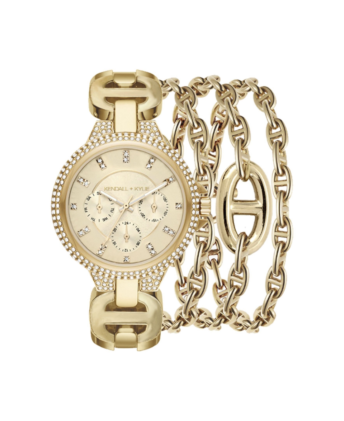 iTouch Women's Kendall + Kylie Gold -Tone Metal Bracelet Watch - Gold
