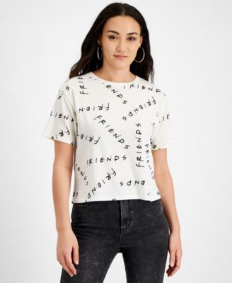 Love Tribe - Juniors' Friends Cropped Graphic T-Shirt