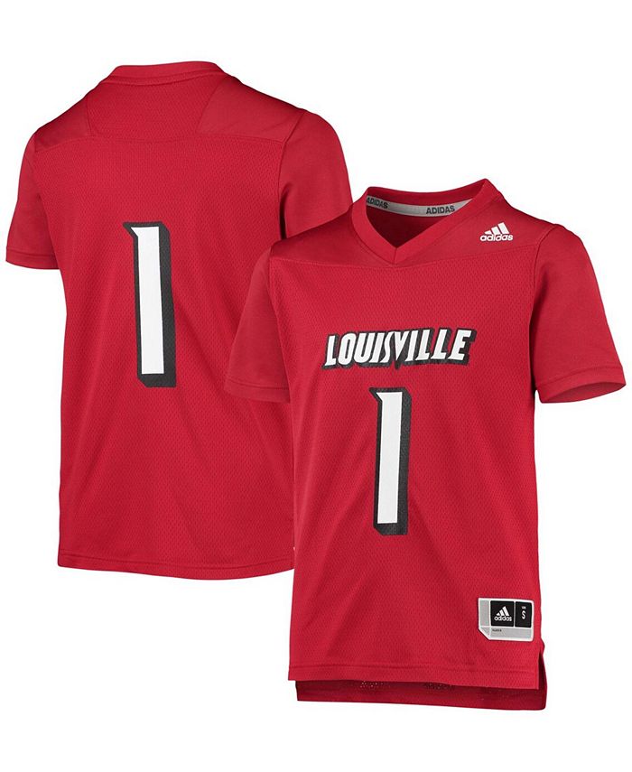 adidas Youth #1 Red Louisville Cardinals Replica Football Jersey - Macy's