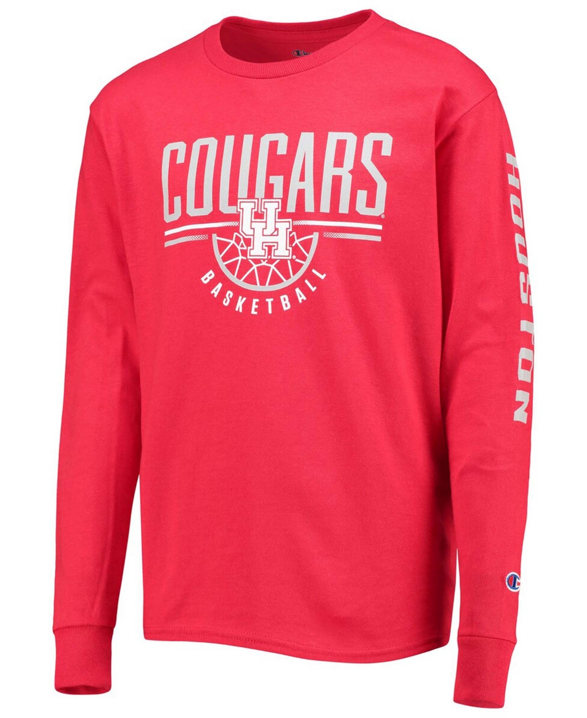 Big Boys and GirlsHouston Cougars Basketball Long Sleeve T-shirt - Scarlet