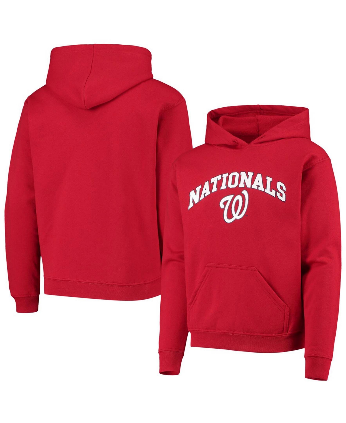 Big Boys and GirlsWashington Nationals Pullover Fleece Hoodie - Red