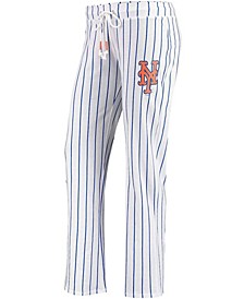 Women's White New York Mets Vigor Pinstripe Sleep Pant