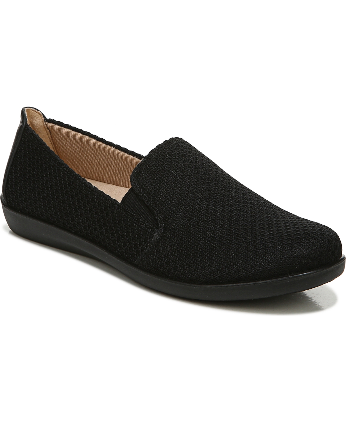 Women's Next Level Washable Slip Ons - True Black Fabric