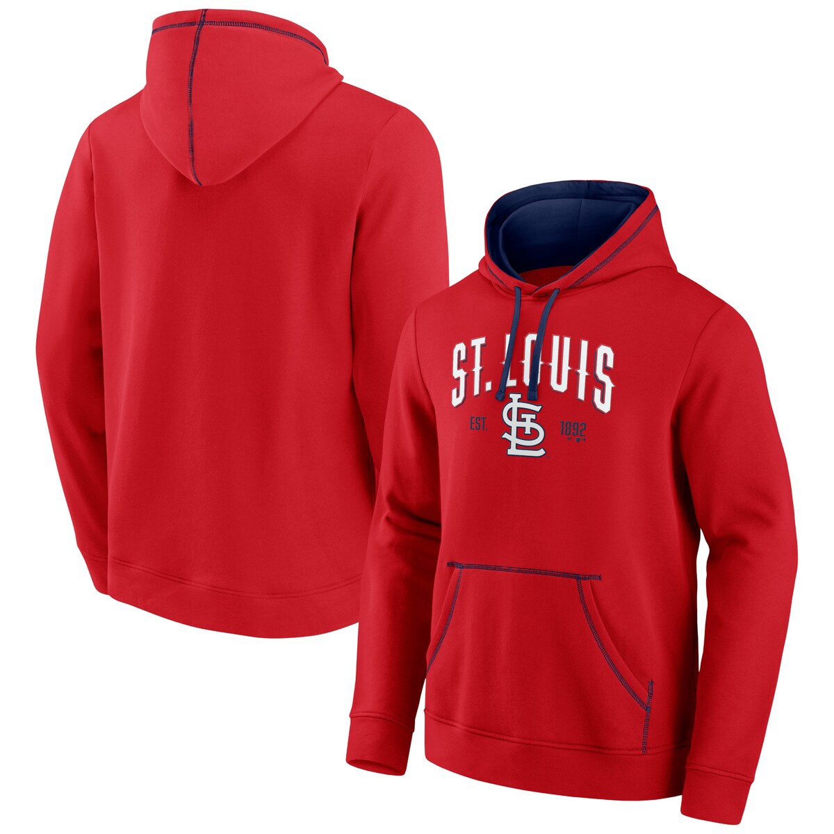 Fanatics Men's St. Louis Cardinals Ultimate Champion Logo Pullover Hoodie - Red