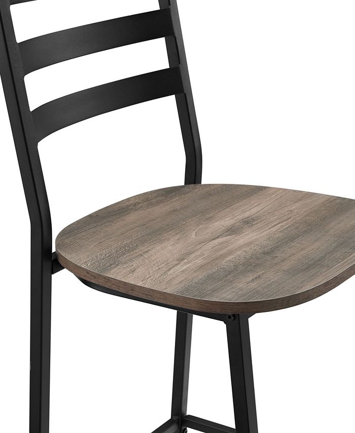 Walker Edison Industrial Slat Back Counter Stools, 2Pack Macy's