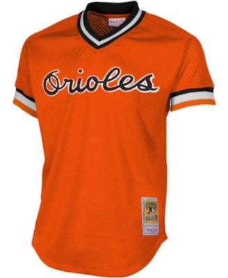Men's Cal Ripken Jr Orange Baltimore Orioles 1988 Authentic Cooperstown Collection Mesh Batting Practice Jersey
