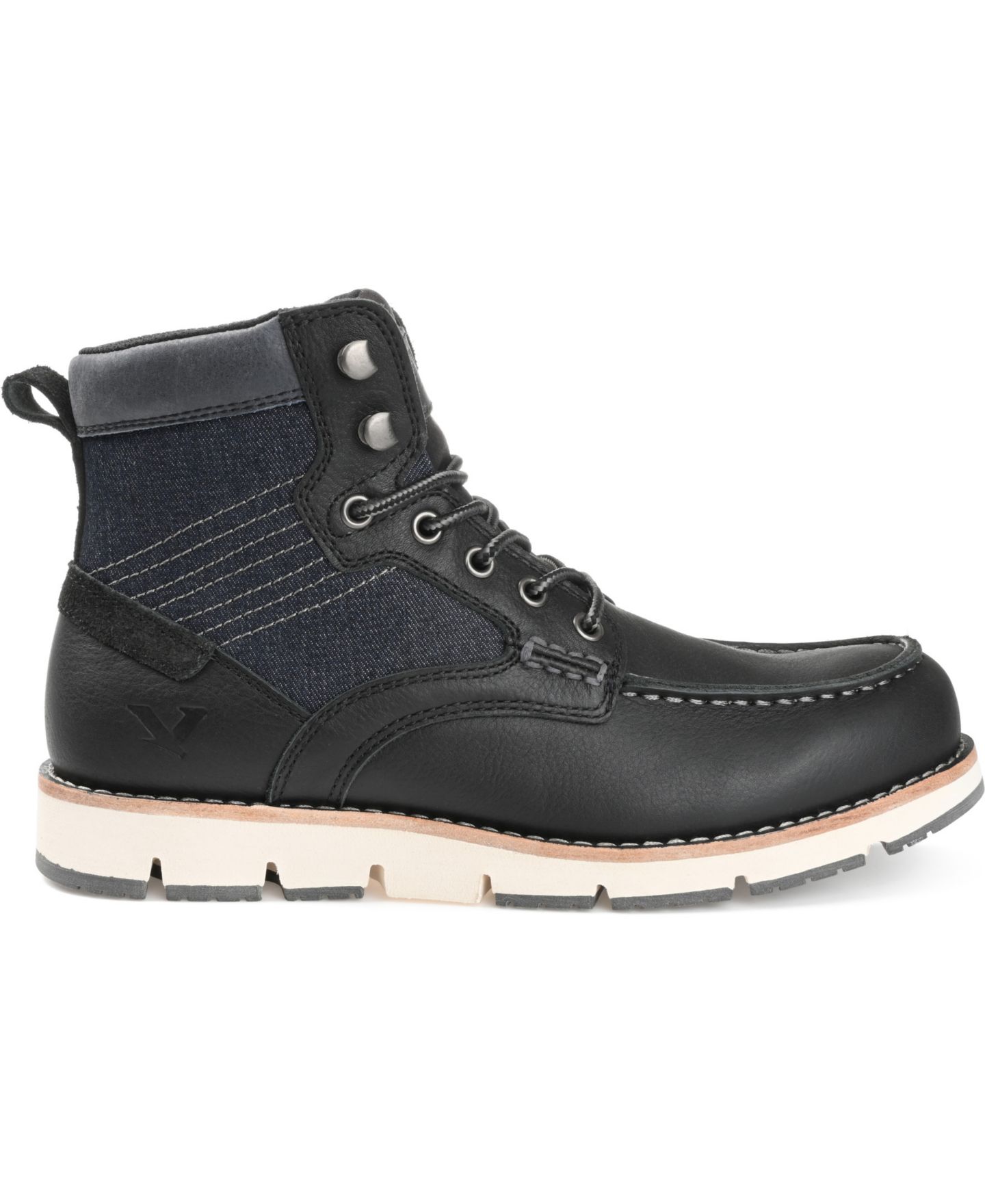 Мужские ботинки Territory Mack 2.0 Cap Moc Toe Ankle, цвет: Чёрный — фото 6