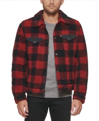 macys levis sherpa trucker jacket