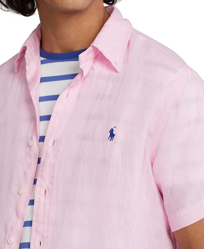 Polo Ralph Lauren Men's Short-Sleeve Linen Button-Up & Reviews - Casual ...