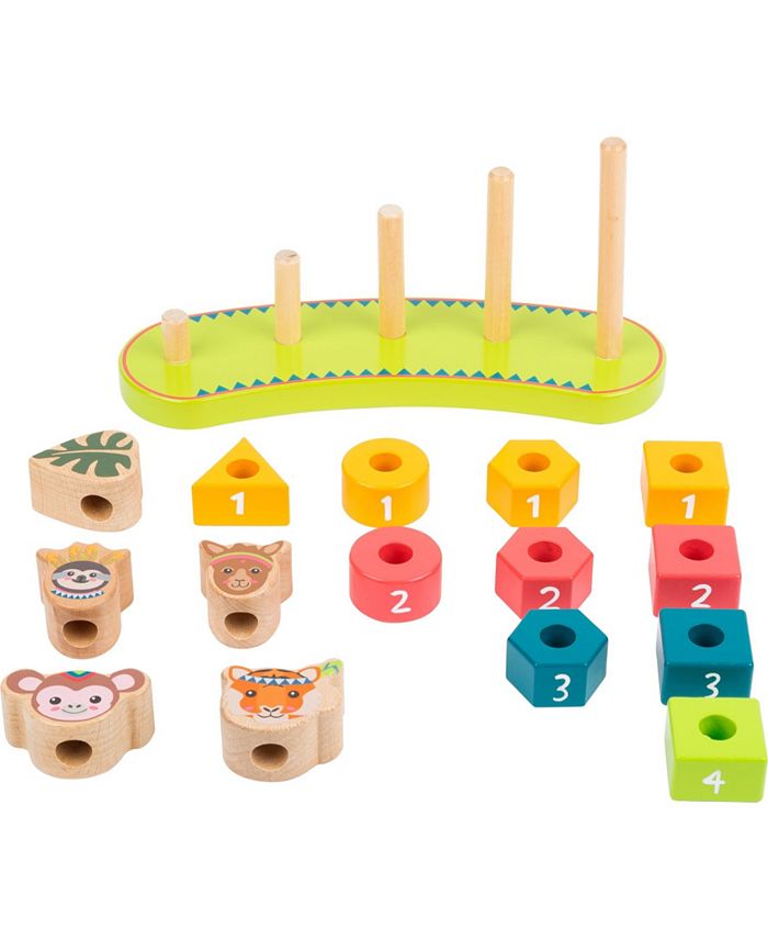 Legler USA Small Foot Wooden Toys Shape Stacking Jungle Themed Game Macy's