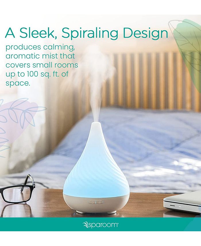 SpaRoom Piccolo Ultrasonic Aromatherapy Diffuser & Essential Oil Kit