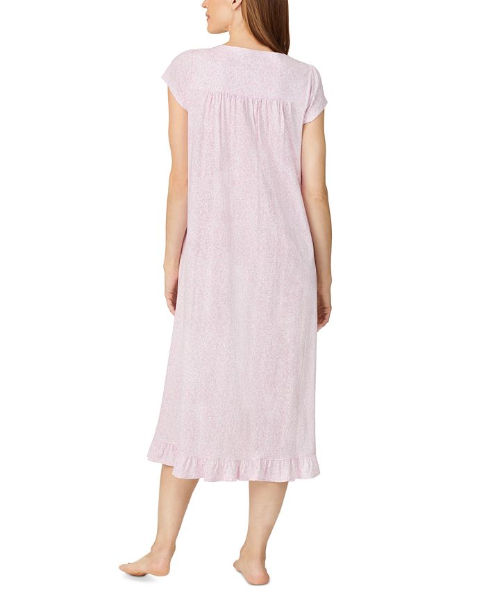Eileen West Printed Cotton Jersey Nightgown Macy's