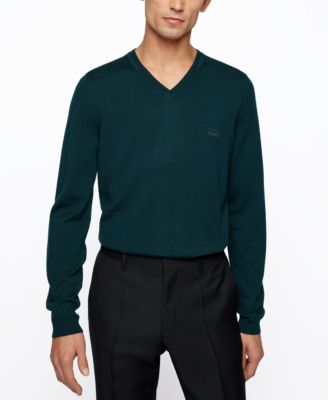 hugo boss men's v neck sweater