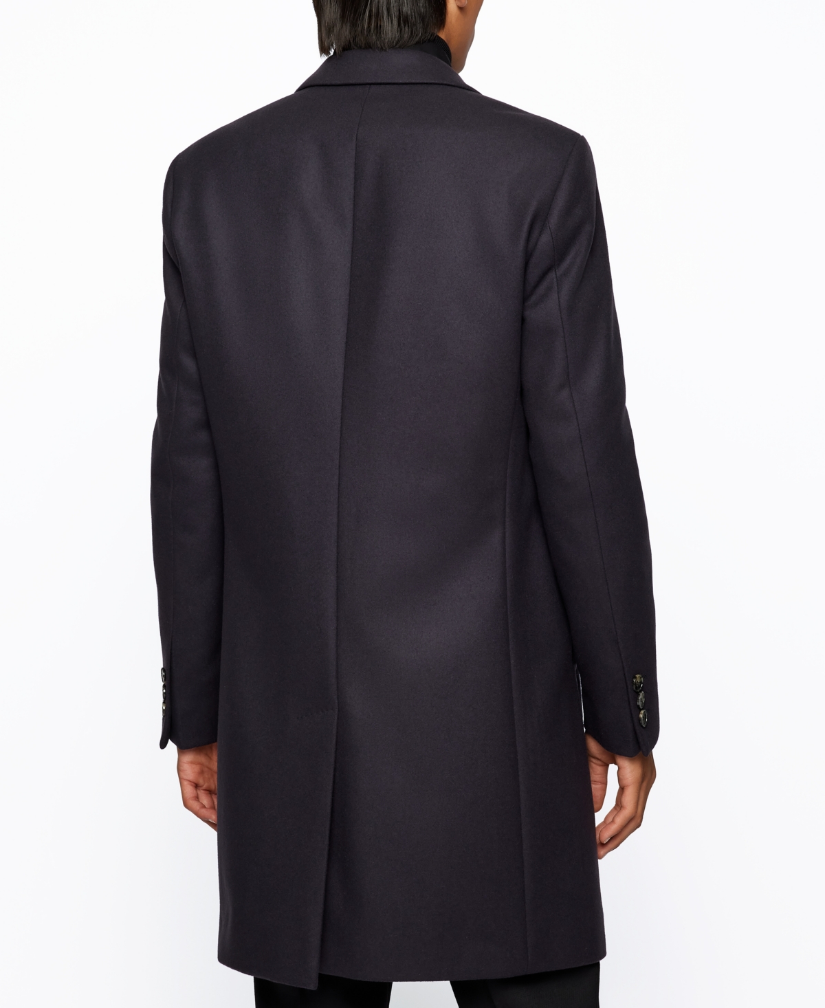 Shop Hugo Boss Boss By  Men's Slim-fit Formal Wool Coat