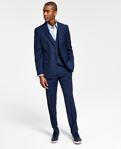 Tommy Hilfiger Men's Modern Fit Suit, Micro Grey, 42 : : Clothing,  Shoes & Accessories