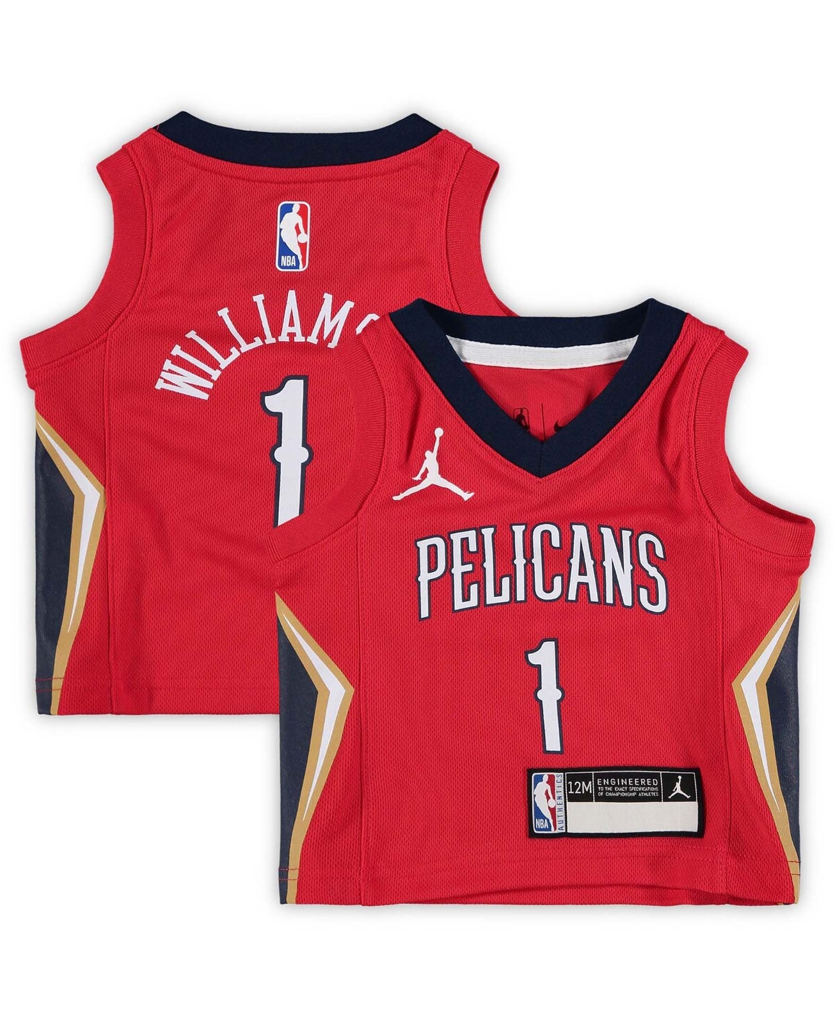 Infant Zion WilliamsonNew Orleans Pelicans 2020/21 Jersey - Statement Edition - Red