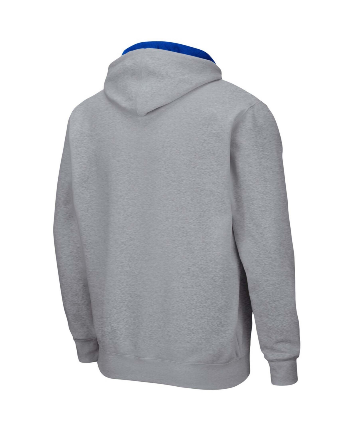 Colosseum Men's Byu Cougars Arch Logo 3.0 Full-zip Hoodie In Heather Gray