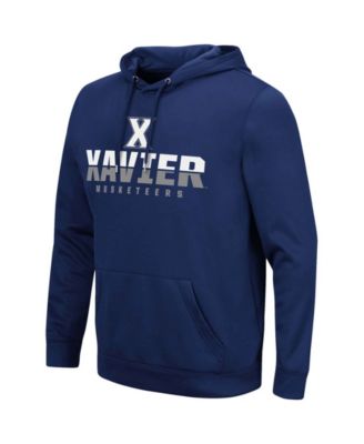 Men's Navy Xavier Musketeers Lantern Pullover Hoodie