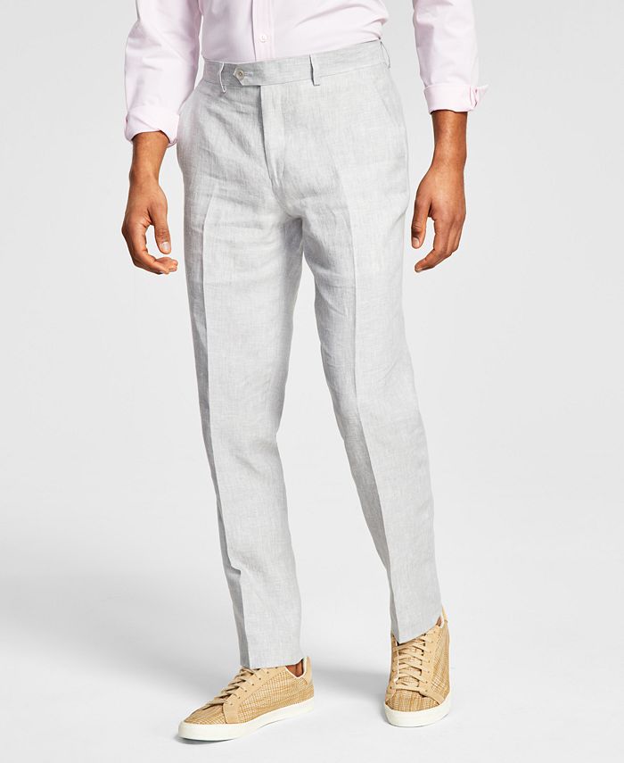 Bar III Men's SlimFit Textured Linen Suit Separate Pant, Created for