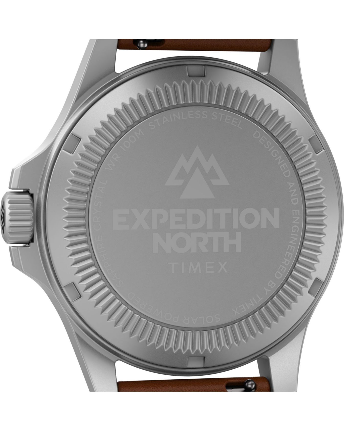 Мужские часы Timex Solar Brown Leather Strap Watch 41 mm — фото 4