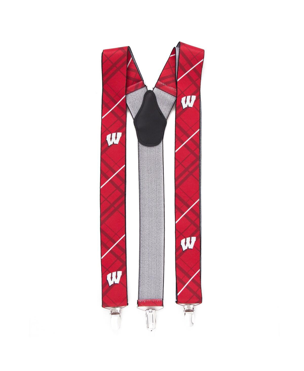 Men's Red Wisconsin Badgers Suspenders - Red