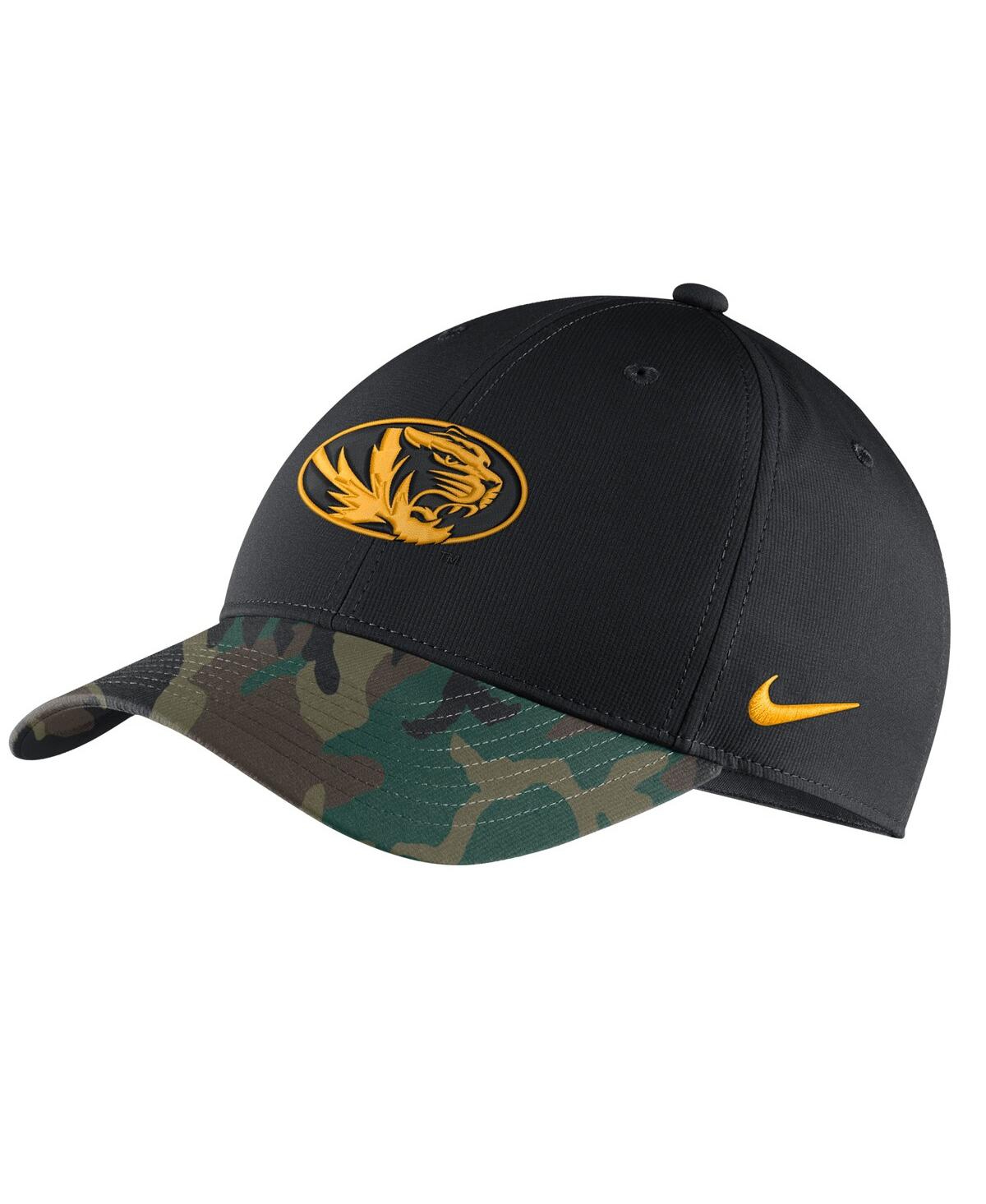 Men's Black, Camo Missouri Tigers Military Appreciation Legacy91 Adjustable Hat