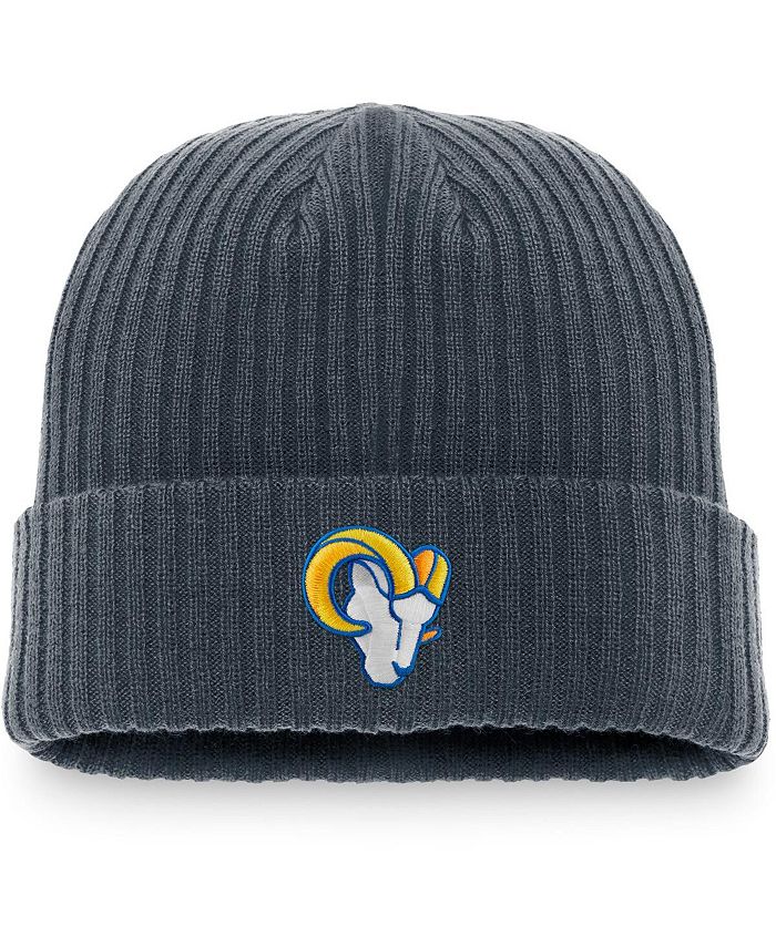 Fanatics Men's Charcoal Los Angeles Rams Dark Shadow Cuffed Knit