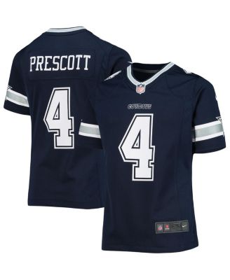 Big Girls Dak Prescott Navy Dallas Cowboys Team Game Jersey