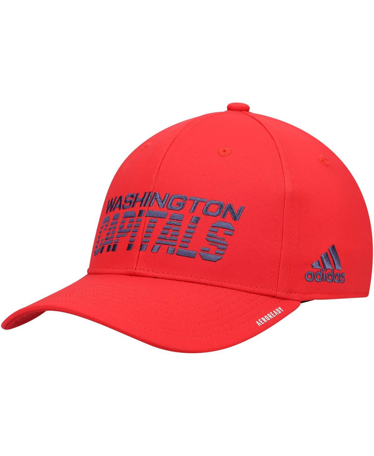 Men'sWashington Capitals 2021 Locker Room Aeroready Flex Hat - Red