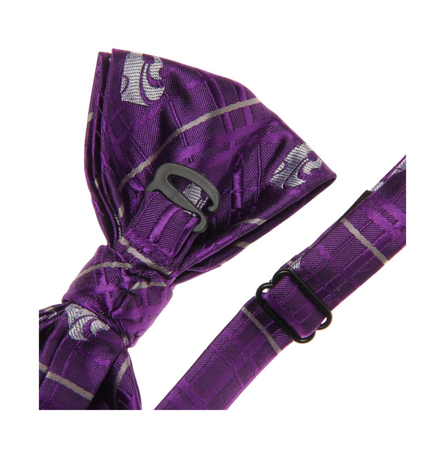 Мужской галстук-бабочка Eagles Wings Purple Kansas State Wildcats Oxford Bow Tie — фото 3