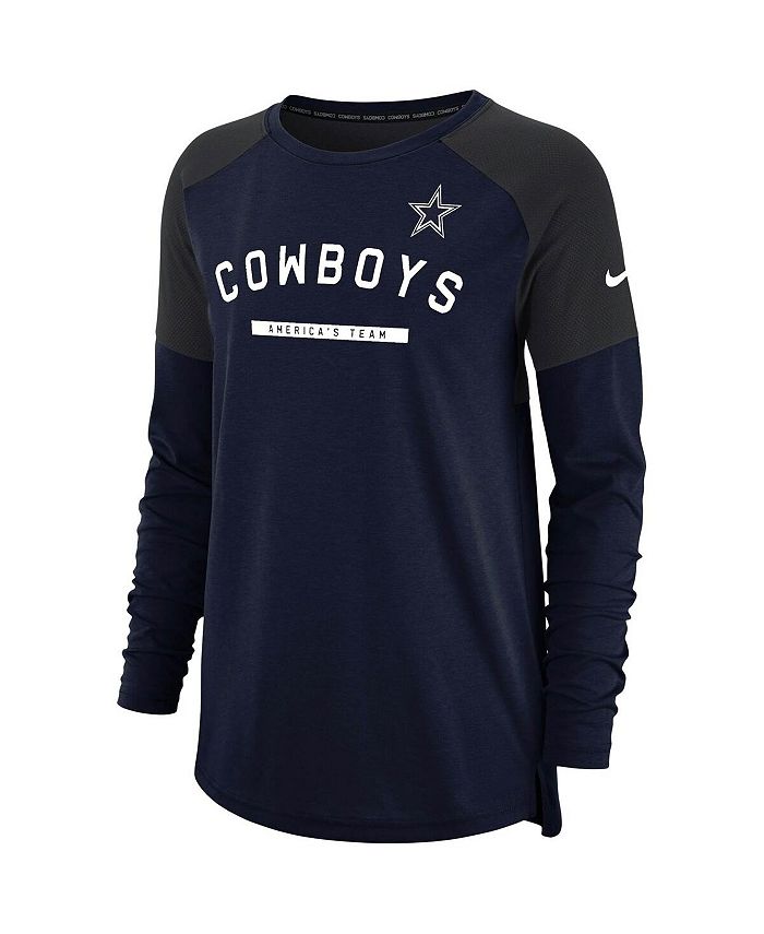 Nike Women's Navy Dallas Cowboys Tailgate Long-Sleeve T-Shirt - Macy's