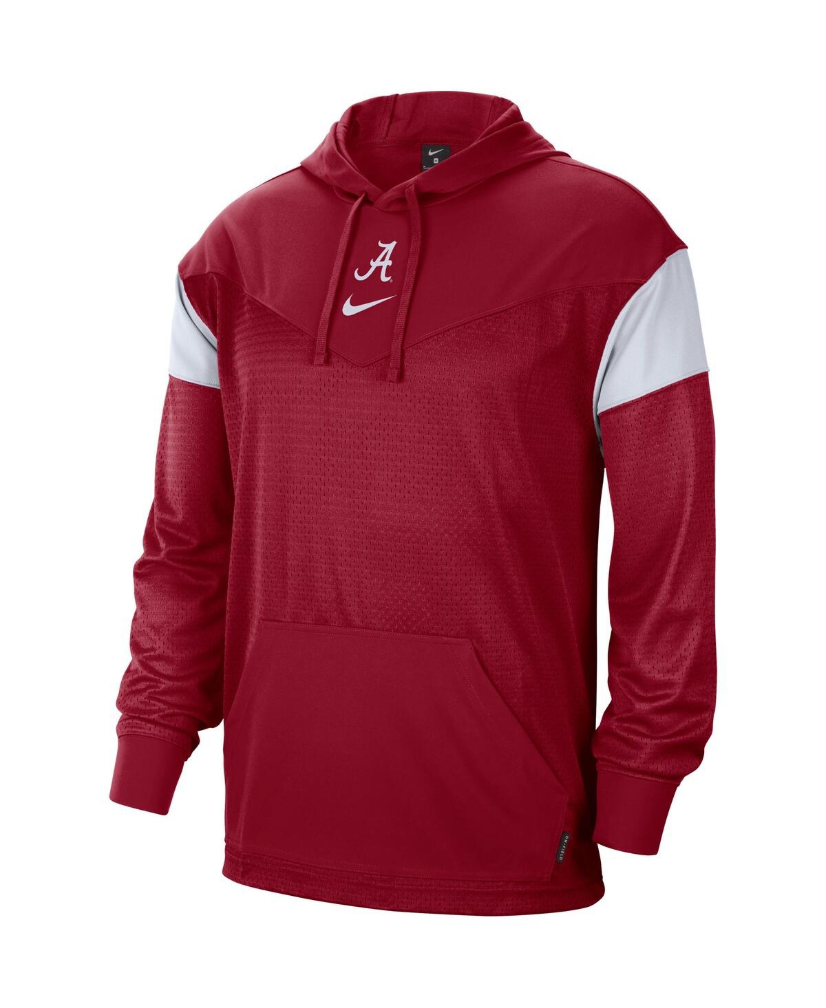Men's NikeAlabamaTide Sideline Jersey Pullover Hoodie - Crimson