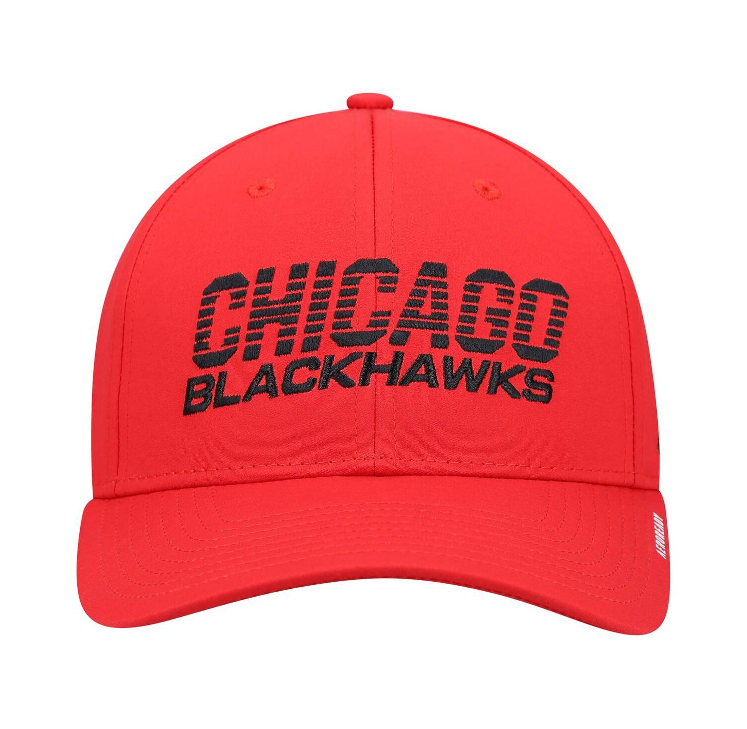 Men's Red Chicago Blackhawks 2021 Locker Room AEROREADY Flex Hat