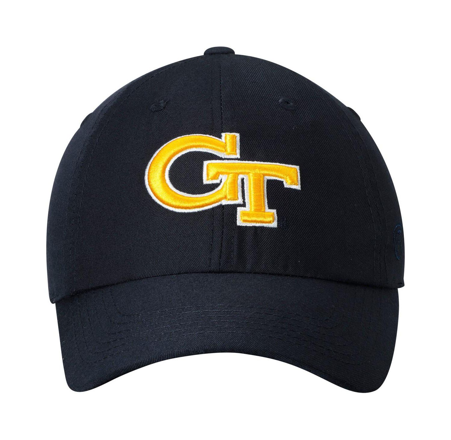 Men's Navy Georgia Tech Yellow Jackets Primary Logo Staple Adjustable Hat
