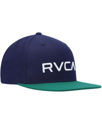 Men's Navy and Green Logo Twill II Snapback Hat