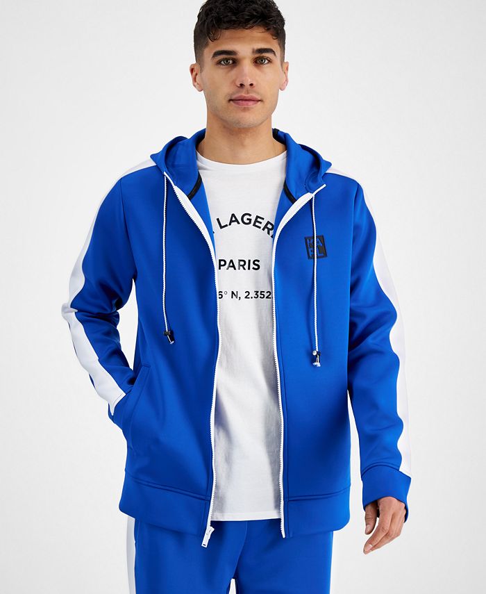 Karl Lagerfeld Paris Men s Hooded Track Jacket Created for Macy s