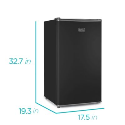 3.2 cu.ft.. Ref / Freeze 1 Door - Black