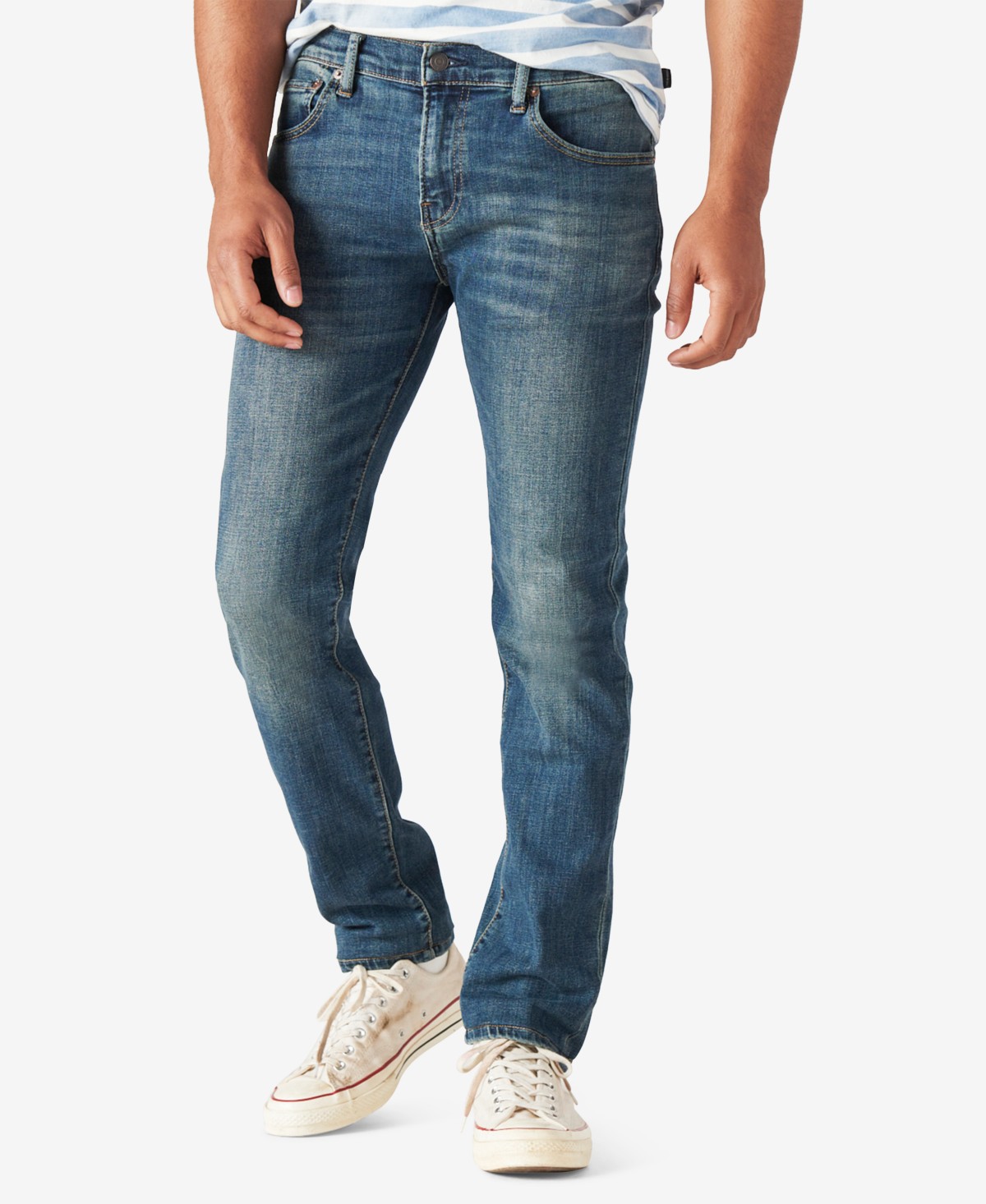 Мужские джинсы Lucky Brand Men's 110 Slim Coolmax Low-Rise Stretch Jeans — фото 1