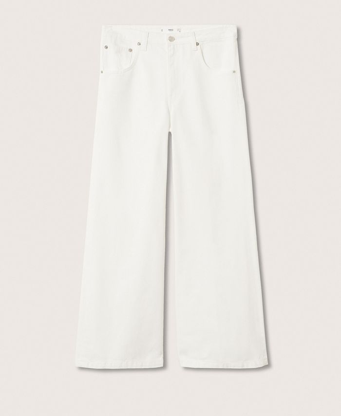 MANGO Women's Wide Leg High Waist Jeans Macy's