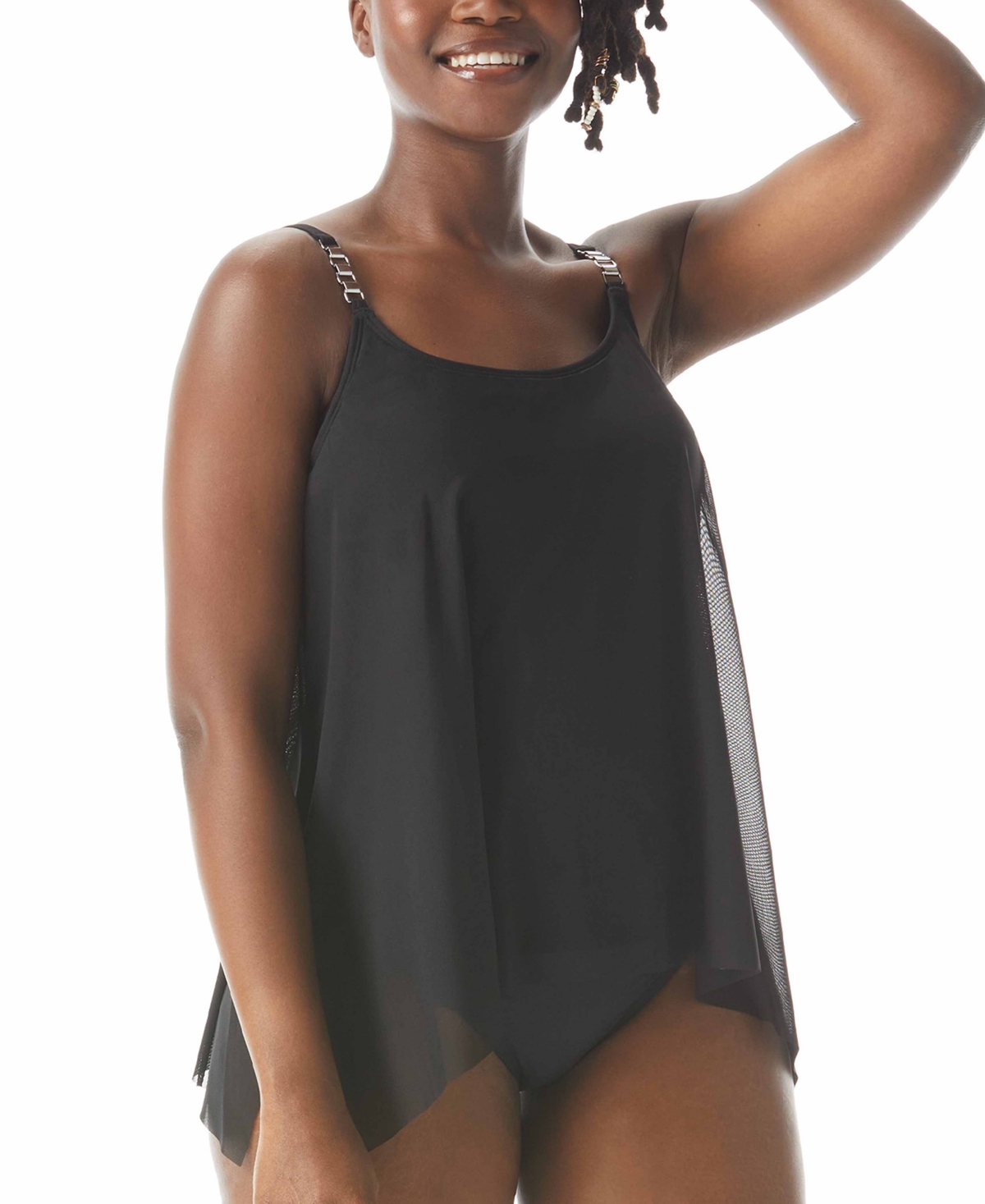 Coco Reef Current Mesh-Layer Bra-Sized Tankini Top Women's Swimsuit